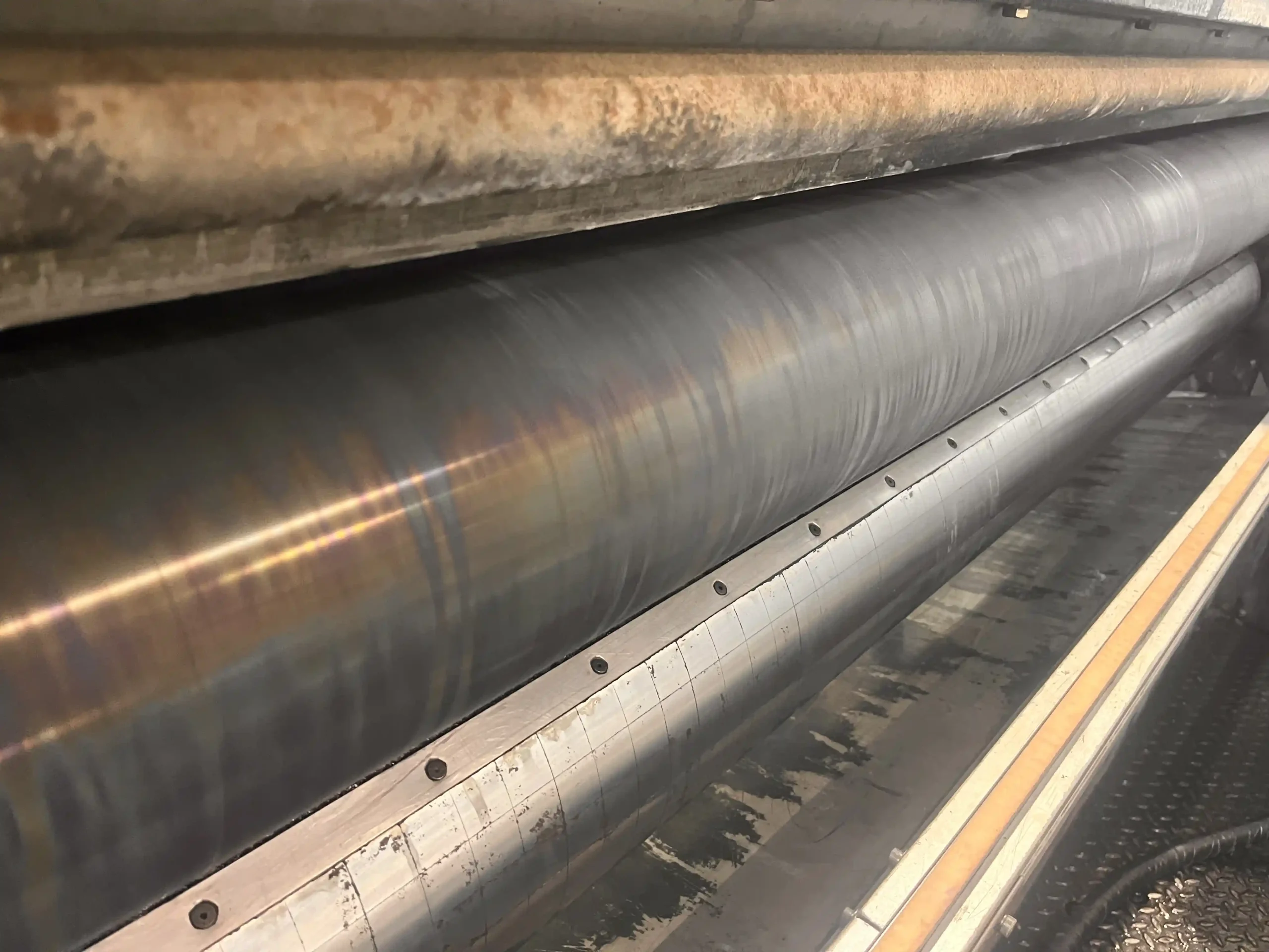 Anilox Before laser Cleaning